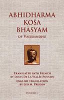L'Abhidharmakosa. Traduit Et Annoté Par Louis de La Vallée Poussin Volume 1 0875730078 Book Cover