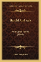 Harold And Ada: And Other Poems 1104174383 Book Cover