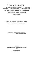 Bank Rate and the Money Market in England, France, Germany, Holland, and Belgium, 1844-1900 1017141711 Book Cover