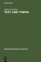 Text Und Thema 3484310812 Book Cover