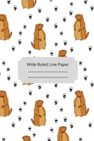 Funny Groundhog Day Theme Wide Ruled Line Paper 1650214014 Book Cover