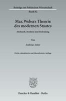 Max Webers Theorie Des Modernen Staates: Herkunft, Struktur Und Bedeutung 3428143663 Book Cover