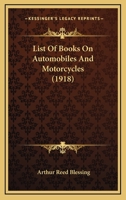 List of Books on Automobiles and Motorcycles 1164830872 Book Cover