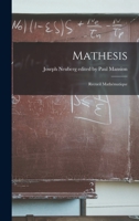 Mathesis: Recueil Mathématique 1016470940 Book Cover
