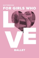 Notebook For Girls Who Love Ballet: Blank Lined Gift Journal For Dancers 1712002317 Book Cover