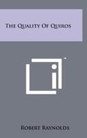 The Quality of Quiros 1258210436 Book Cover