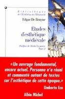 Etudes d'esthetique medievale (Bibliotheque de l'evolution de l'humanite) 2226099670 Book Cover