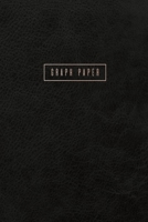 Graph Paper: Executive Style Composition Notebook - Black Leather Style, Softcover 6 x 9 - 100 pages (Office Essentials) 1691091766 Book Cover