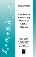 The Return Generating Models in Global Finance (Series in International Business and Economics) (Series in International Business and Economics) 0080430589 Book Cover