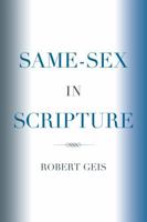 Same-Sex in Scripture 0761843183 Book Cover