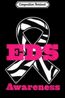 Composition Notebook: Ehlers Danlos Syndrome Zebra Awareness Ribbon Journal/Notebook Blank Lined Ruled 6x9 100 Pages 1704255287 Book Cover