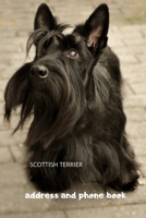 Address and Phone Book: Scottish Terrier Dog Lover Gift (with discreet password journal section), Organized in Alphabetical Order, Discreet internet page section. A convenient month by month birthday/ 1653861959 Book Cover