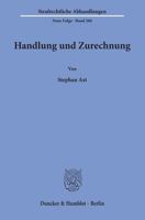 Handlung Und Zurechnung 3428153979 Book Cover