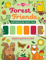 I Heart Art Forest Friends Watercolor Paint Pad: Includes Everything You Need! 20 Watercolor Patterns with Paint and Brush 0764373005 Book Cover