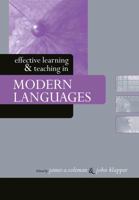 Effective Learning and Teaching In Modern Languages 0415346649 Book Cover