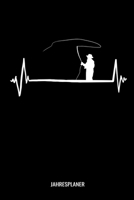 Jahresplaner: Herzschlag Heartbeat Fliegenfischen Angler Angeln Fisch Fischer Zwei Jahres Kalender 2020 2021 6x9 A5: Studienplaner Terminkalender W�chentliche To-Do-Liste & Ziele F�r Sch�ler, Lehrer U 1671230329 Book Cover