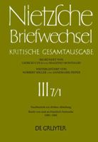 Briefwechsel, Briefe von & an Nietzsche 1/1880-12/1884: Kritische Gesamtausgabe 3.7 3110171120 Book Cover