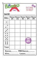 Bunco Score Sheets: V.1 Perfect 120 Bunco Score Cards for Bunco Dice game Nice Obvious Text Small size 6*9 inch 1699193444 Book Cover