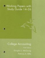 College Accounting Working Papers With Study Guide 14-26 9th Edition 0618824200 Book Cover