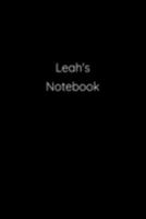 Leah's Notebook: Notebook / Journal / Diary - 6 x 9 inches (15,24 x 22,86 cm), 150 pages. 1691180858 Book Cover