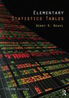 Elementary Statistics Tables (Open University Text) 0040010023 Book Cover