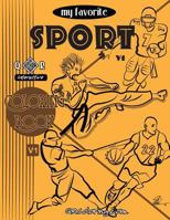 My Favorite Sport Coloring Book 1544164750 Book Cover