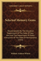 Selected Memory Gems 1104463938 Book Cover