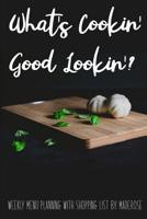 Menu Planning with Shopping List 1091669708 Book Cover