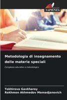 Metodologia di insegnamento delle materie speciali 6206637530 Book Cover