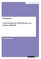 Untersuchung zur D�rretoleranz von Althaea officinalis 3656349754 Book Cover