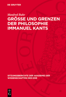 Größe Und Grenzen Der Philosophie Immanuel Kants 3112737008 Book Cover