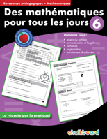 Des mathématiques pour tous les jours Grade 6 1897514336 Book Cover