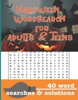 Halloween Wordsearch: For Adults and Teens B08FW1B8B4 Book Cover