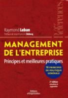 Management de l'entreprise: Principes et meilleures pratiques - 16 principes de politique générale 2708133829 Book Cover