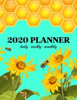 2020 Weekly Planner: 2020 Monthly Planner for January 2020 - December 2020 + Monthly Calendar w/ Notes, To Do List Section, Includes Important Dates, Birthday, Goals + Notes Page, Yearly Planner 2020, 1692500872 Book Cover