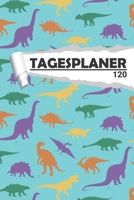 Tagesplaner T-Rex Dino: Eleganter Terminplaner I DIN A5 I 120 Seiten I Tageskalender I Organizer fr Schle, Uni und Bro 1655982281 Book Cover