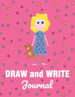 Draw and Write Journal: Primary Journal for girls - Half Blank Half Wide-Ruled - Creative Writing Notebook Grades K-2 - 8.5 x 11 in, 90 pages 1679650068 Book Cover
