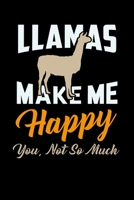 Llamas Make Me Happy You Not So Much: 120 Pages I 6x9 I Monthly Planner I Funny Lama & Cute Alpaca Wool Gifts 1692617052 Book Cover