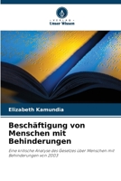 Beschäftigung von Menschen mit Behinderungen (German Edition) 6209933548 Book Cover