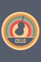 Cello: Retro Vintage Cello Notizbuch A5 Liniert 108 Seiten Notizheft - Geschenk f�r Cellisten 170425776X Book Cover