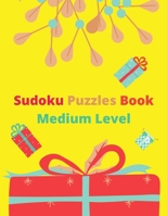 Sudoku Puzzles Book Medium Level: Sudoku Puzzles Book - Christmas Edition, Sudoku Puzzle Book For Adults, 80 Puzzles With Solutions, Sudoku One Puzzle ... Large Print Sudoku Puzzle Book For Seniors. B08Q6VS6RJ Book Cover