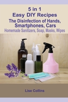 5 in 1 Easy DIY Recipes: The Disinfection of Hands, Smartphones, Cars Homemade Sanitizers, Soap, Masks, Wipes B088N3ZMZG Book Cover