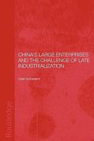 China's Large Enterprises and the Challenge of Late Industrialisation 0415546257 Book Cover