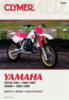 Yamaha YZ125-250, 1985-90: Clymer Workshop Manual (Clymer Motorcycle Repair) 0892876093 Book Cover