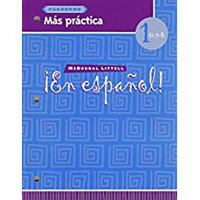 En Espanol!: Cuaderno : Mas Practica : Level 1 0395958083 Book Cover