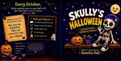 Skully's Halloween: A Spook-tacular Halloween Tradition B0HCR7YSNY Book Cover