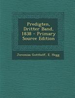 Predigten, Dritter Band, 1838 1274314437 Book Cover