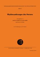 Rhythmusstorungen Des Herzens 3798503079 Book Cover