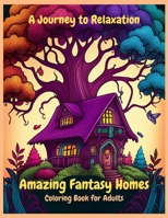 A Journey to Relaxation: Amazing Fantasy Homes Coloring Book for adults B0BW3HR189 Book Cover