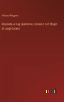 Risposta al sig. Ipsilonne, censore dell'elogio di Luigi Galanti (Italian Edition) 3563210632 Book Cover